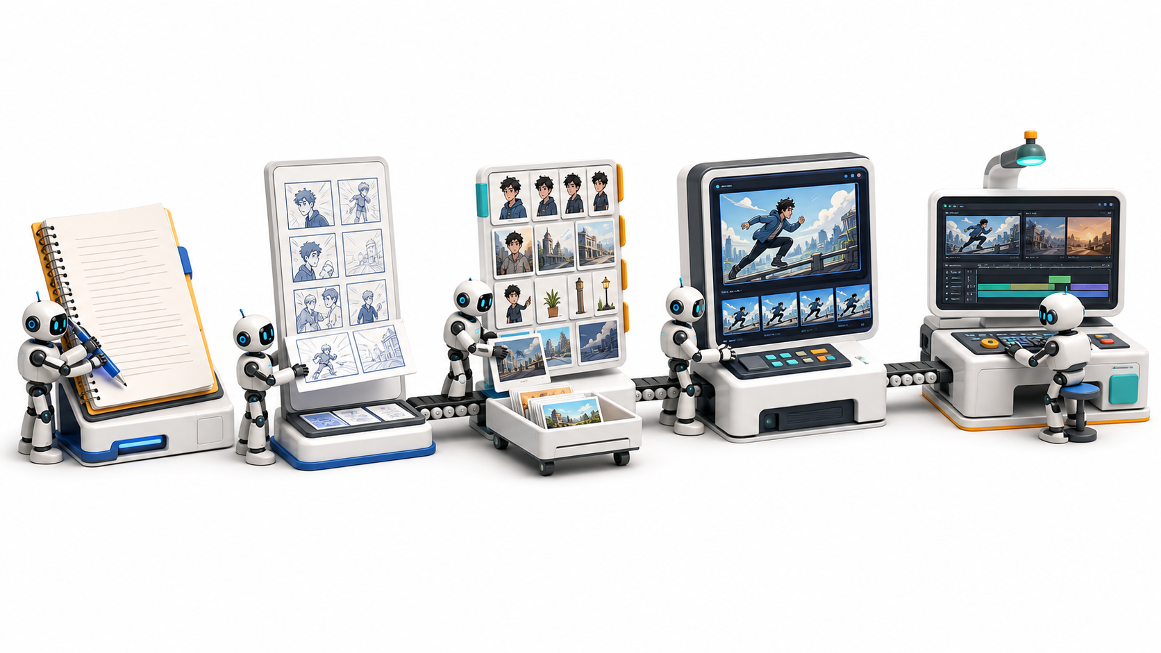 AI 漫剧从剧本到剪辑的生产链路